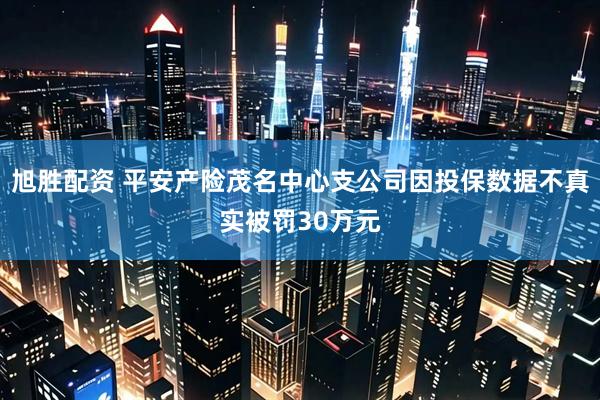 旭胜配资 平安产险茂名中心支公司因投保数据不真实被罚30万元