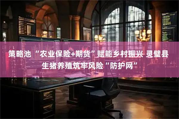 策略池 “农业保险+期货”赋能乡村振兴 灵璧县 生猪养殖筑牢风险“防护网”