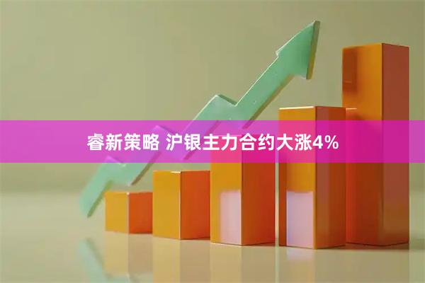 睿新策略 沪银主力合约大涨4%