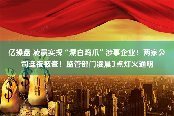 亿操盘 凌晨实探“漂白鸡爪”涉事企业!两家公司连夜被查!监管部门凌晨3点灯火通明