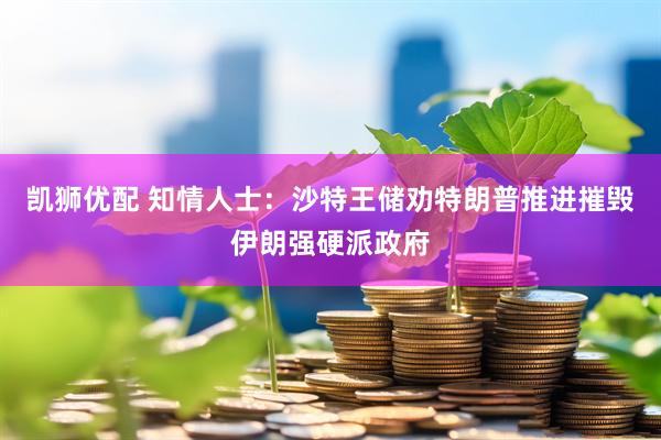 凯狮优配 知情人士：沙特王储劝特朗普推进摧毁伊朗强硬派政府